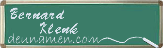 Bernard Klenk Visitenkarte
